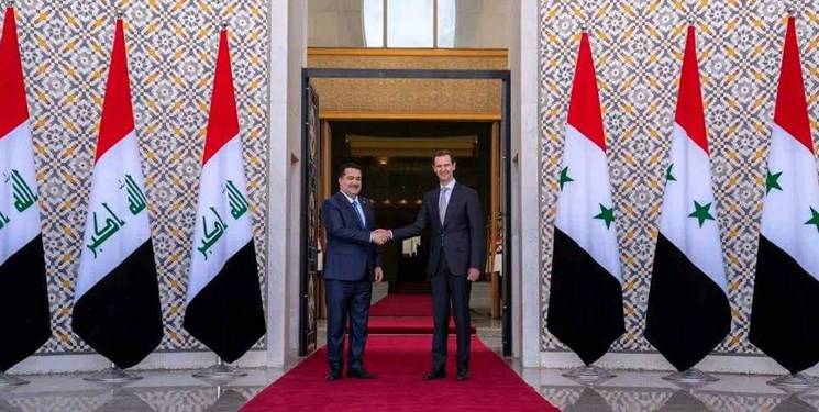 استقبال رسمی بشار اسد از نخست‌وزیر عراق